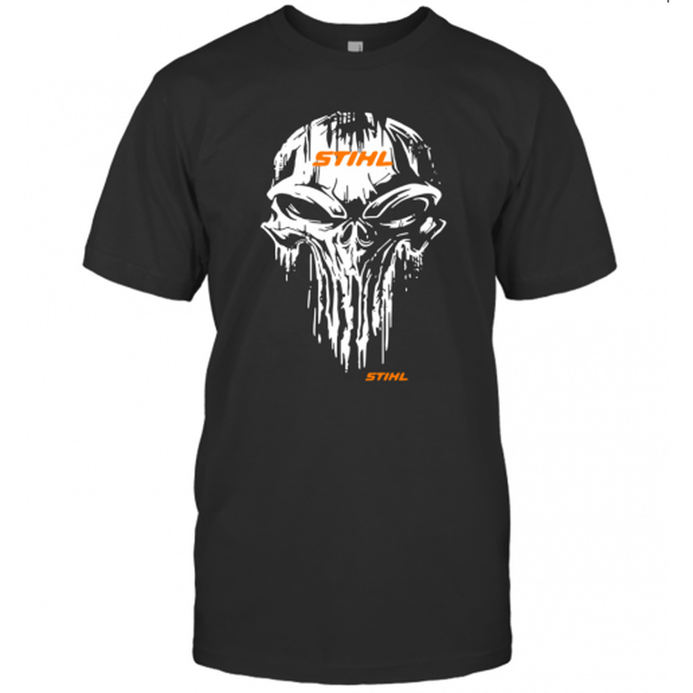 Skull Stihl Logo  T-Shirt